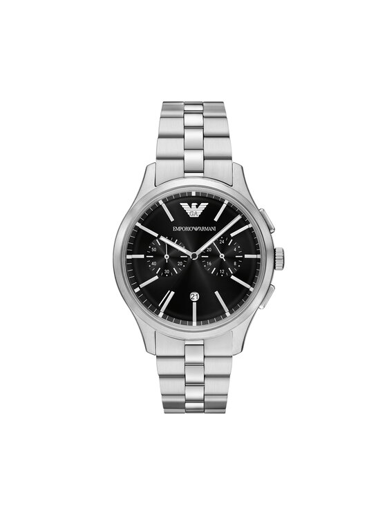 Emporio Armani Emporio Armani Ročna ura Dario AR11691 Srebrna