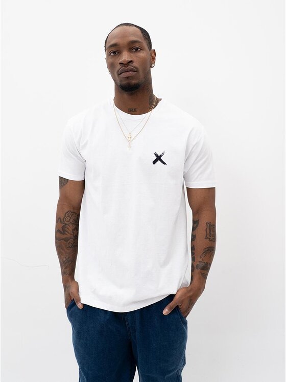 Point X Point X T-Shirt Koszulka Z Krótkim Rękawem Męska Biała Point X Vice M Biały Regular Fit
