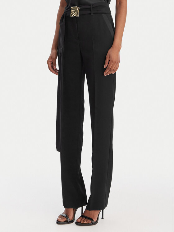 Marella Marella Pantaloni chino Elica 2613131063 Nero Slim Fit