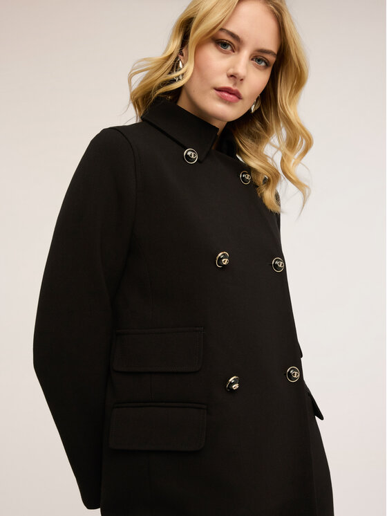 Motivi Motivi Cappotto invernale 0023Q000656N033 Nero Regular Fit