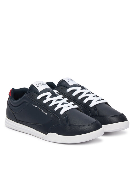 Tommy Hilfiger Tommy Hilfiger Sneakers Lo Pro Cupsole Perf Leather FM0FM05944 Alb