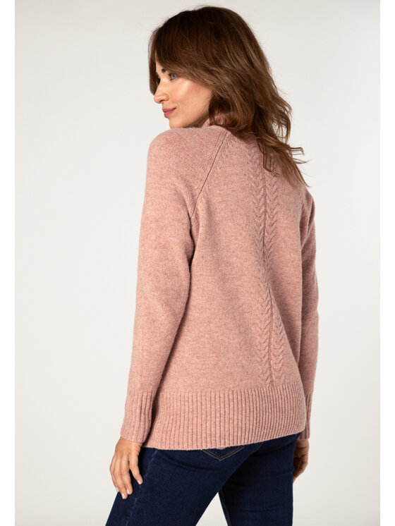 QUIOSQUE QUIOSQUE Svetr 6TP002 Růžová Regular Fit