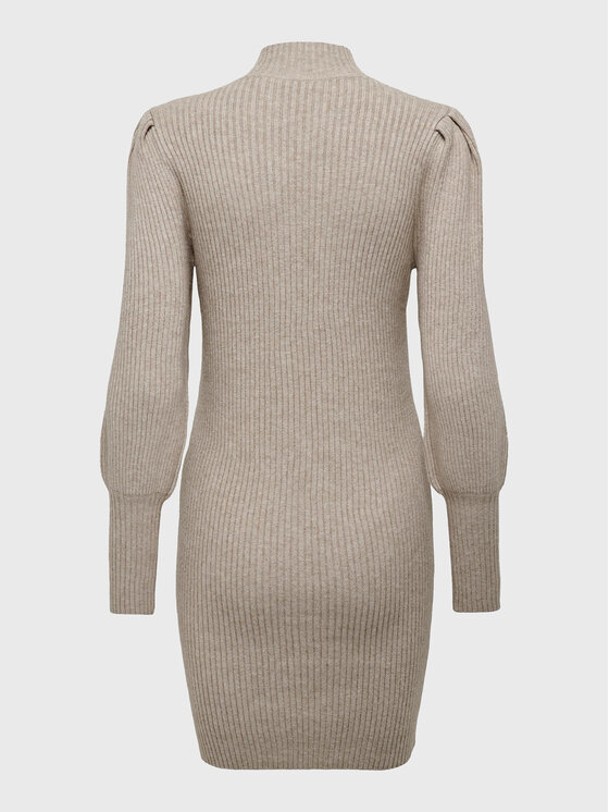 ONLY ONLY Kötött ruha Katia 15232502 Bézs Comfort Fit