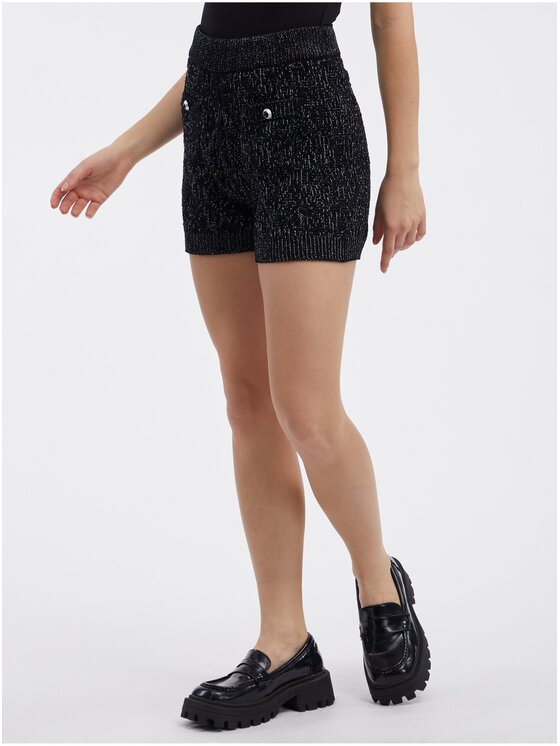 Orsay Orsay Szorty 1000065660000__L Czarny Regular Fit