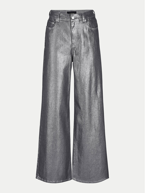 JJXX JJXX Jeansy Tokyo 12264457 Srebrny Wide Leg