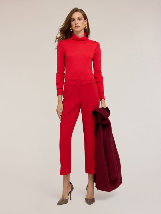 Motivi Motivi Cardigan M384W003468N016 Rosso Regular Fit
