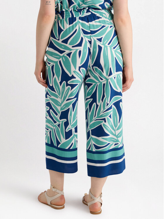 Fiorella Rubino Fiorella Rubino Pantaloni di tessuto P158T004986N0Z4 Blu Cropp Fit