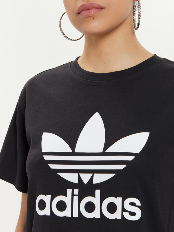 adidas adidas Tričko Trefoil IR9533 Čierna Regular Fit