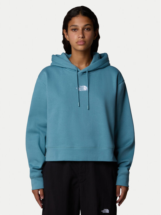 The North Face Mikina Essential NF0A89EX Modrá Regular Fit