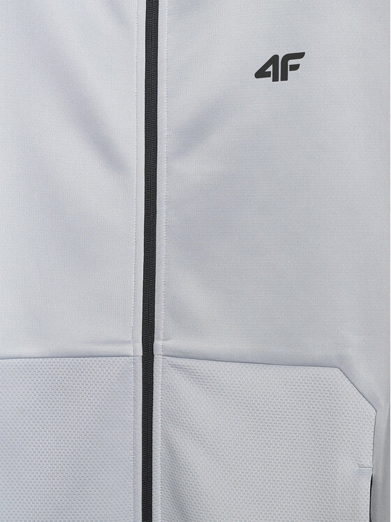 4F 4F Bluza techniczna TRAINING Szary jasny Regular Fit