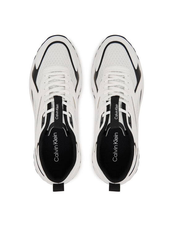 Calvin Klein Calvin Klein Sneakersy Hike Runner Laceup Strip M-Lt HM0HM02154 Biela