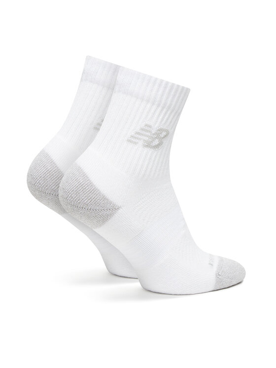 New Balance New Balance Комплект 3 чифта дълги чорапи мъжки Active Cushion Quarter Socks LAS35204WT Бял