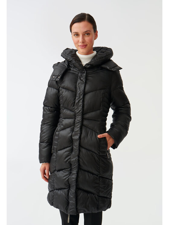 TATUUM TATUUM Płaszcz zimowy SAMANTO Czarny Fitted Fit