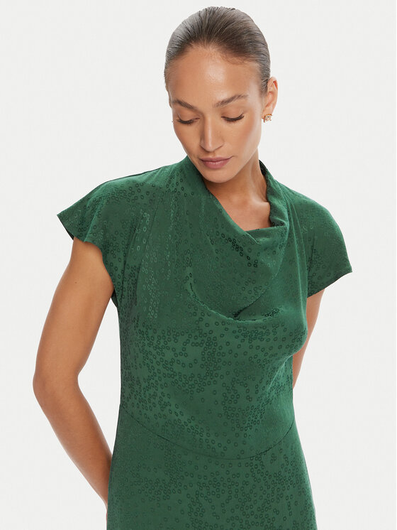 Bruuns Bazaar Bruuns Bazaar Sukienka koktajlowa Bacopa Zimone BBW4576 Zielony Slim Fit