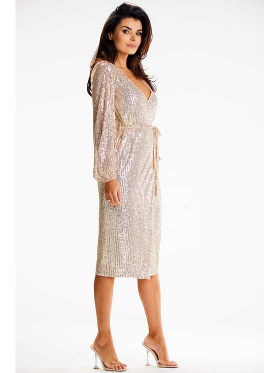Awama Awama Abito da sera A632 Beige Basic Fit