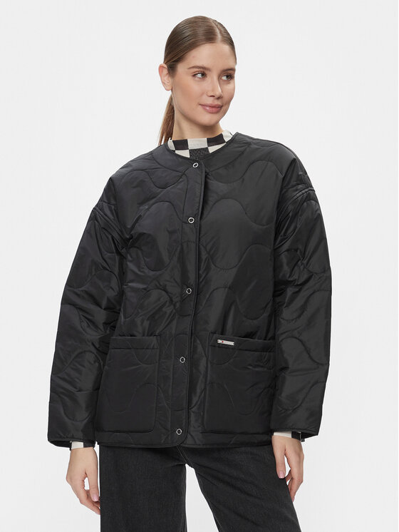 Tommy Jeans Tommy Jeans Geacă Tjw Onion Quilt Liner Jacket DW0DW17235 Negru Regular Fit