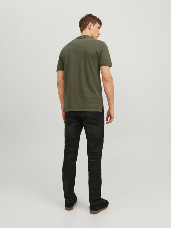 Jack & Jones Jack & Jones Polo Basic 12136516 Zielony Slim Fit