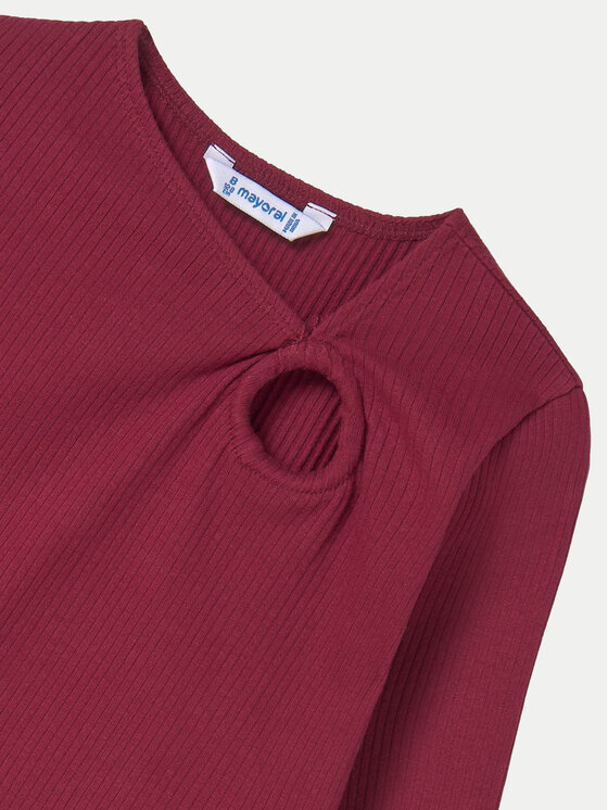 Mayoral Mayoral Bluzka 7011 Czerwony Regular Fit