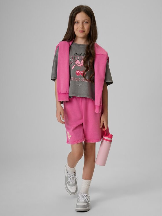 4F 4F T-Shirt 4FJRAW26TTSHF4239-22S Czarny Boxy Fit