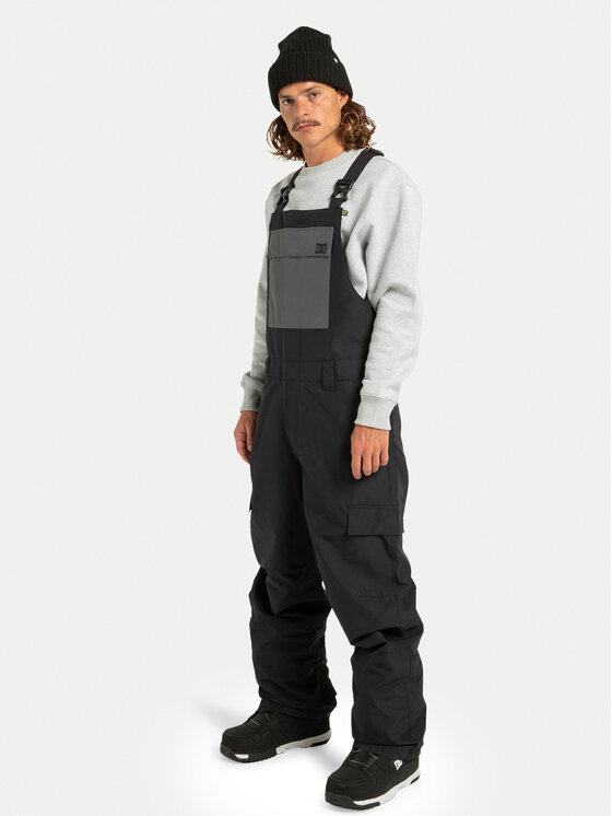 DC Shoes DC Shoes Hlače za snowborad Docile Bib ADYTP03052 Črna Regular Fit