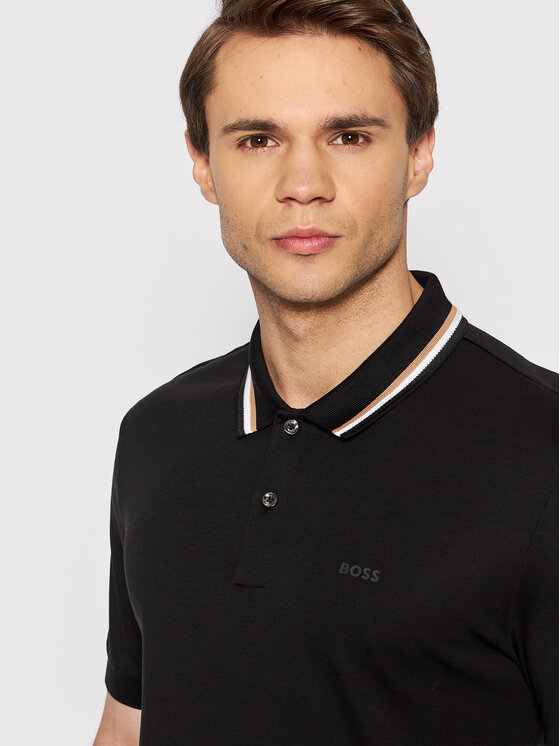 BOSS Boss Poloshirt Panrose 38 50469360 Schwarz Slim Fit