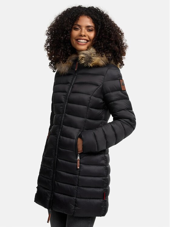 Marikoo Marikoo Kurtka zimowa Rose Czarny Regular Fit