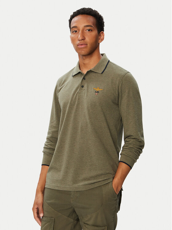 Aeronautica Militare Aeronautica Militare Поло 262PO1653UP00082 Зелений Regular Fit