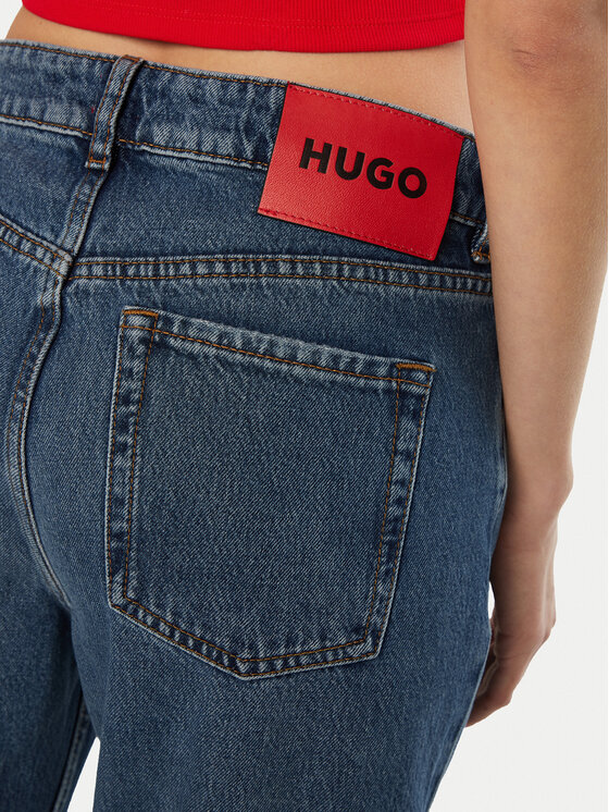 HUGO HUGO Jeans hlače Gilissi 50524883 Modra Straight Leg