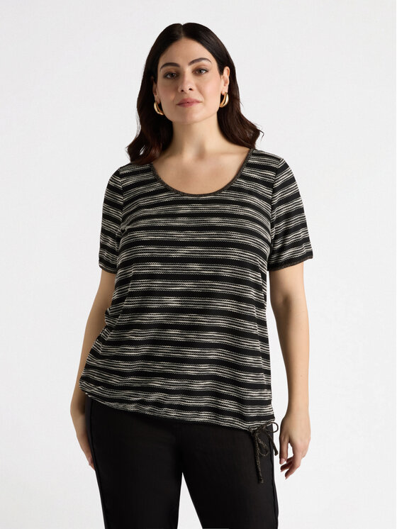 Fiorella Rubino Fiorella Rubino T-shirt G057L008367N0Z3 Nero Regular Fit