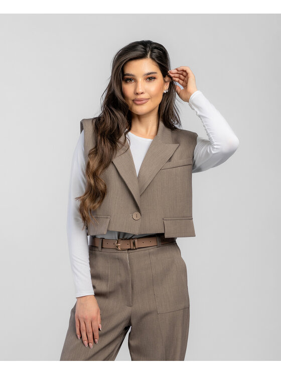 Salme Salme Oblek Elizabeth Béžová Regular Fit