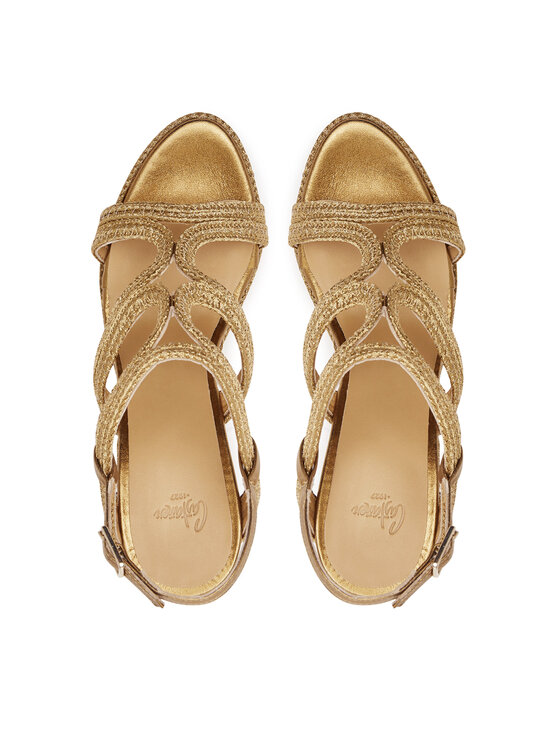 Castañer Castañer Espadryle Jera/266 025562 Złoty