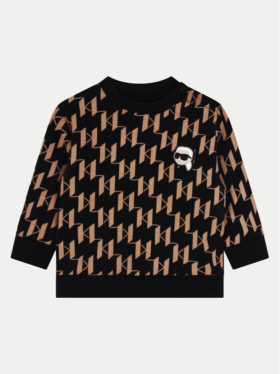 Karl Lagerfeld Kids Karl Lagerfeld Kids Komplet bluza i spodnie materiałowe Z30293 M Kolorowy Regular Fit