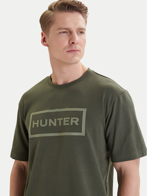Hunter Hunter Majica W126-HRMTS-1004-28X Zelena Regular Fit