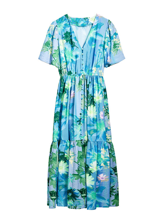 Desigual Desigual Marškinių tipo suknelė Nancy 25SWVW18 Mėlyna Regular Fit