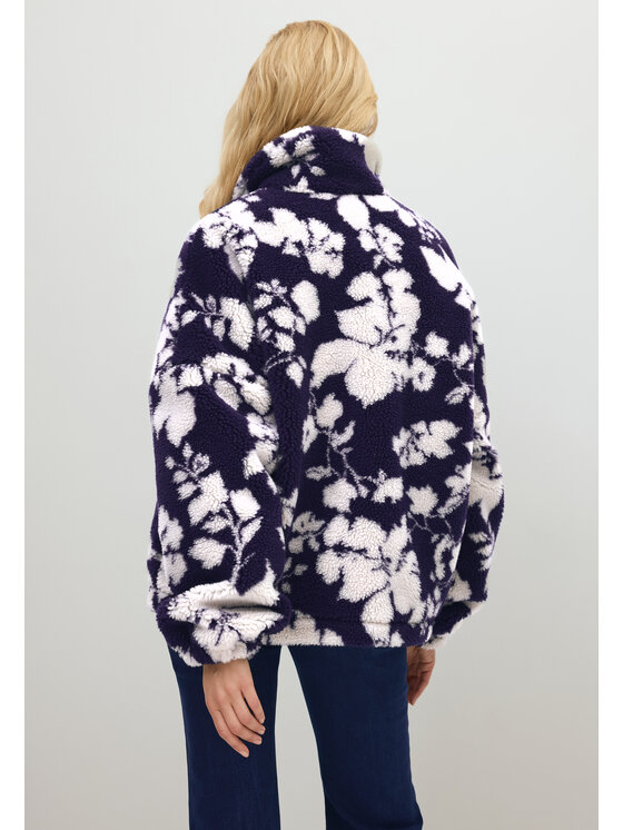 BIZUU BIZUU Bunda pro přechodné období TEDDY FLEECE JACKET Modrá Standard Fit