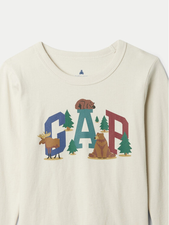 Gap Gap Majica 515126-05 Bež Regular Fit