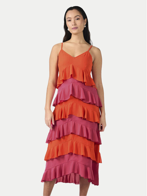 YAS YAS Sommerkleid Clara 26032842 Orange Regular Fit
