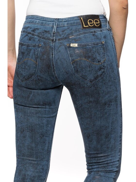 Lee Lee Jeansy SKIN TO SKIN Niebieski Skinny Fit