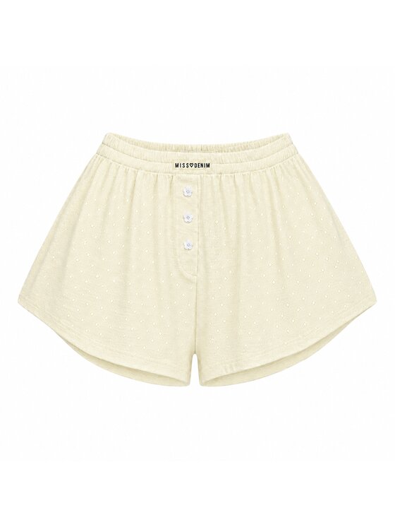 MissDenim MissDenim Piżama Pajama Set Beżowy Regular Fit