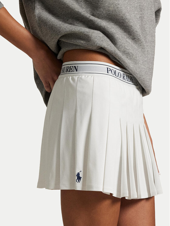 Polo Ralph Lauren Polo Ralph Lauren Спідниця в складку 211965112001 Білий Regular Fit