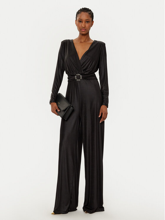 Fracomina Fracomina Jumpsuit FQ24WO2003J47701 Nero Slim Fit