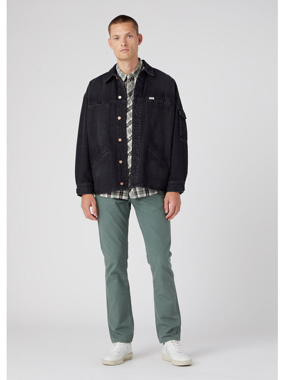 Wrangler Wrangler Jeansy GREENSBORO Zielony Straight Fit