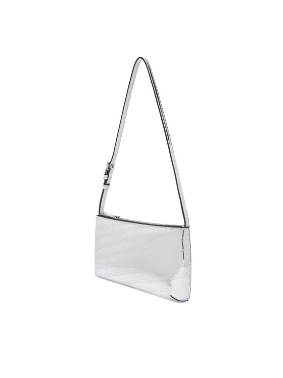 Tommy Jeans Tommy Jeans Rankinė Tjw Must Metallic Shoulder Bag AW0AW18009 Sidabrinė