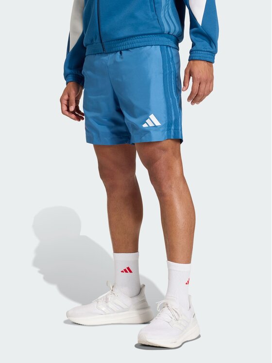 adidas adidas Szorty sportowe 158859 Błękitny Regular Fit