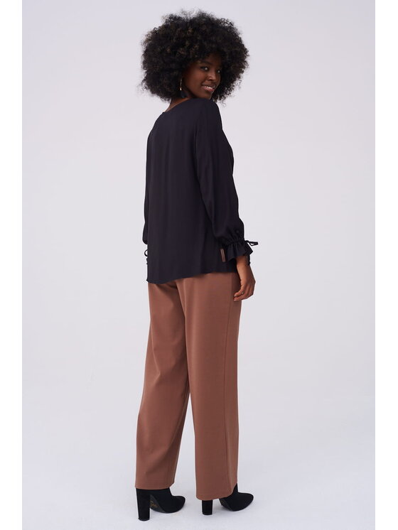 blue shadow blue shadow Bluzka Kylie BS Czarny Standard Fit