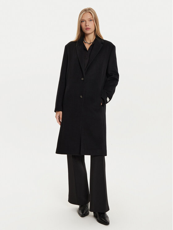 Calvin Klein Calvin Klein Cappotto di lana K20K207701 Nero Regular Fit