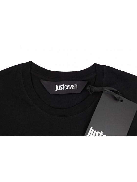 Just Cavalli Just Cavalli T-Shirt 78OAHE11 78PM601 899 Černá Regular Fit