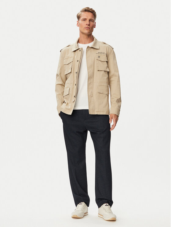 Beverly Hills Polo Club Beverly Hills Polo Club Pārejas jaka P-SS26M-JK0197 Bēšs Regular Fit