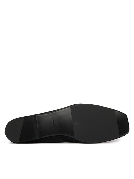 Calvin Klein Calvin Klein Baleriny Square Ballerina Aop Mesh HW0HW02937 Czarny
