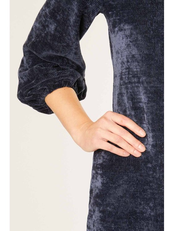 QUIOSQUE QUIOSQUE Každodenní šaty CHANILLE DRESS 2 Tmavomodrá Regular Fit